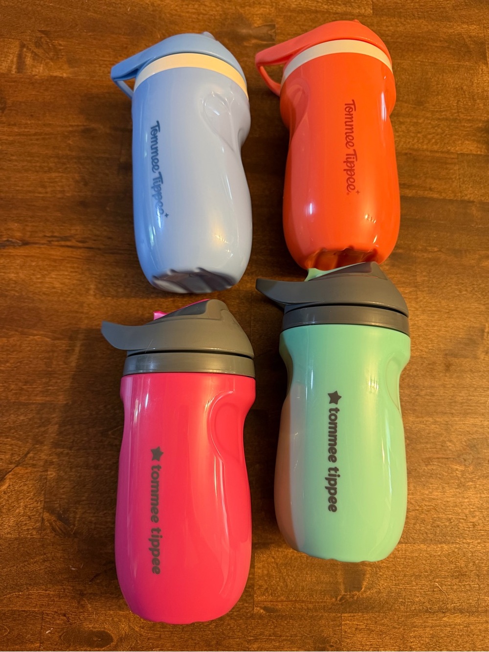 Tommee Tippee Insulated Straw Cups - Blue, Coral, Pink, Mint LOT!